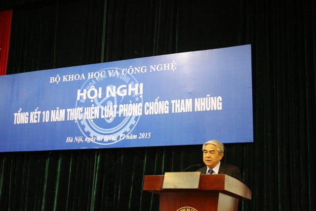  Bộ KH&CN tổng kết 10 năm thực hiện Luật Phòng chống tham nhũng